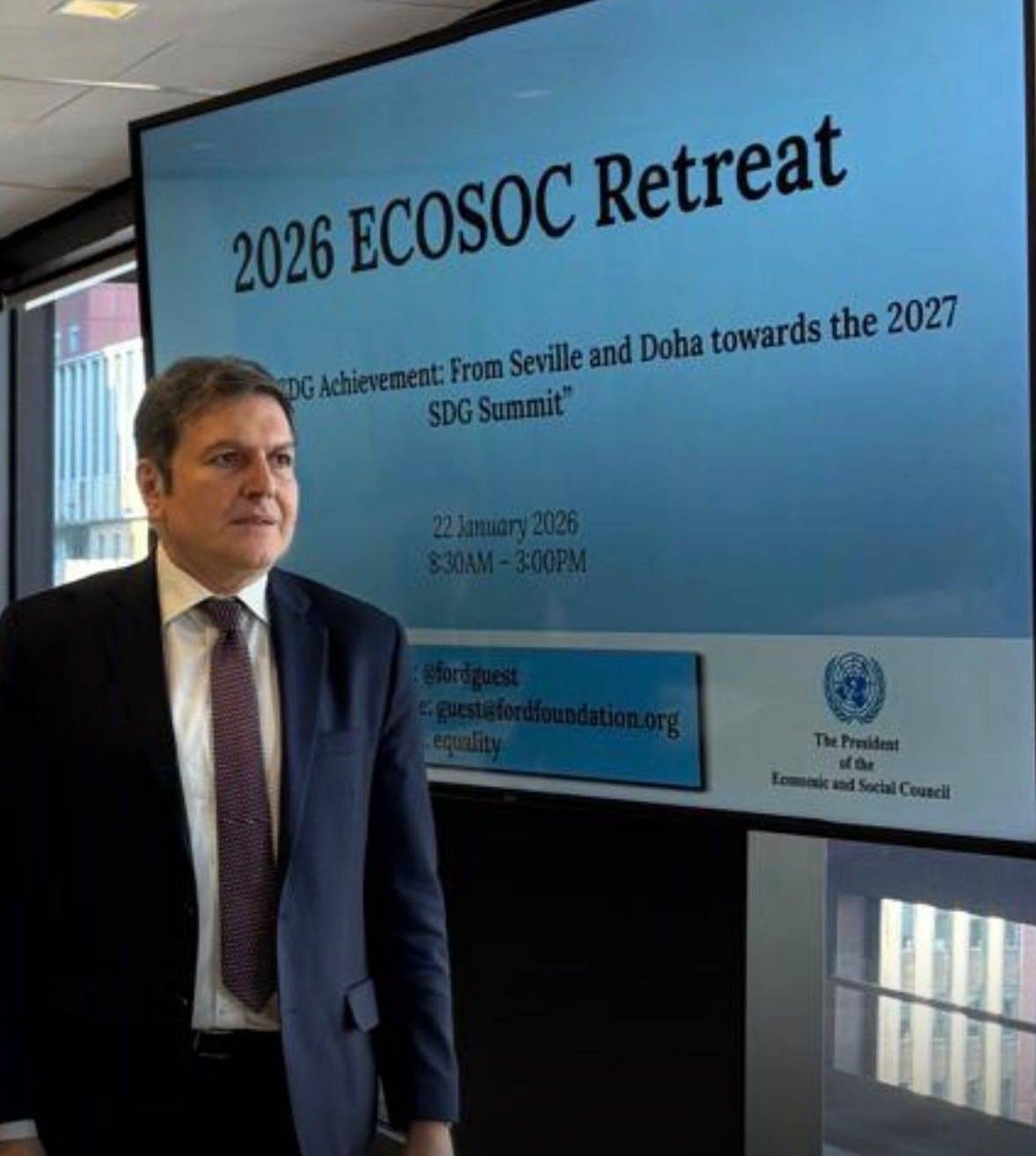 Ambassador Paruyr Hovhannisyan, Permanent Representative of Armenia participated at the 2026 ECOSOC Ambassadorial Retreat