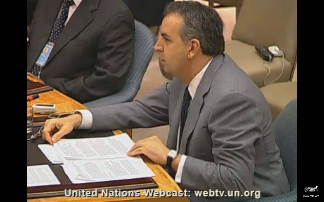 Statement by Permanent Representative of Armenia to UN at UN Security Council