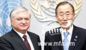 Armenian Foreign Minister Meets UN Secretary General