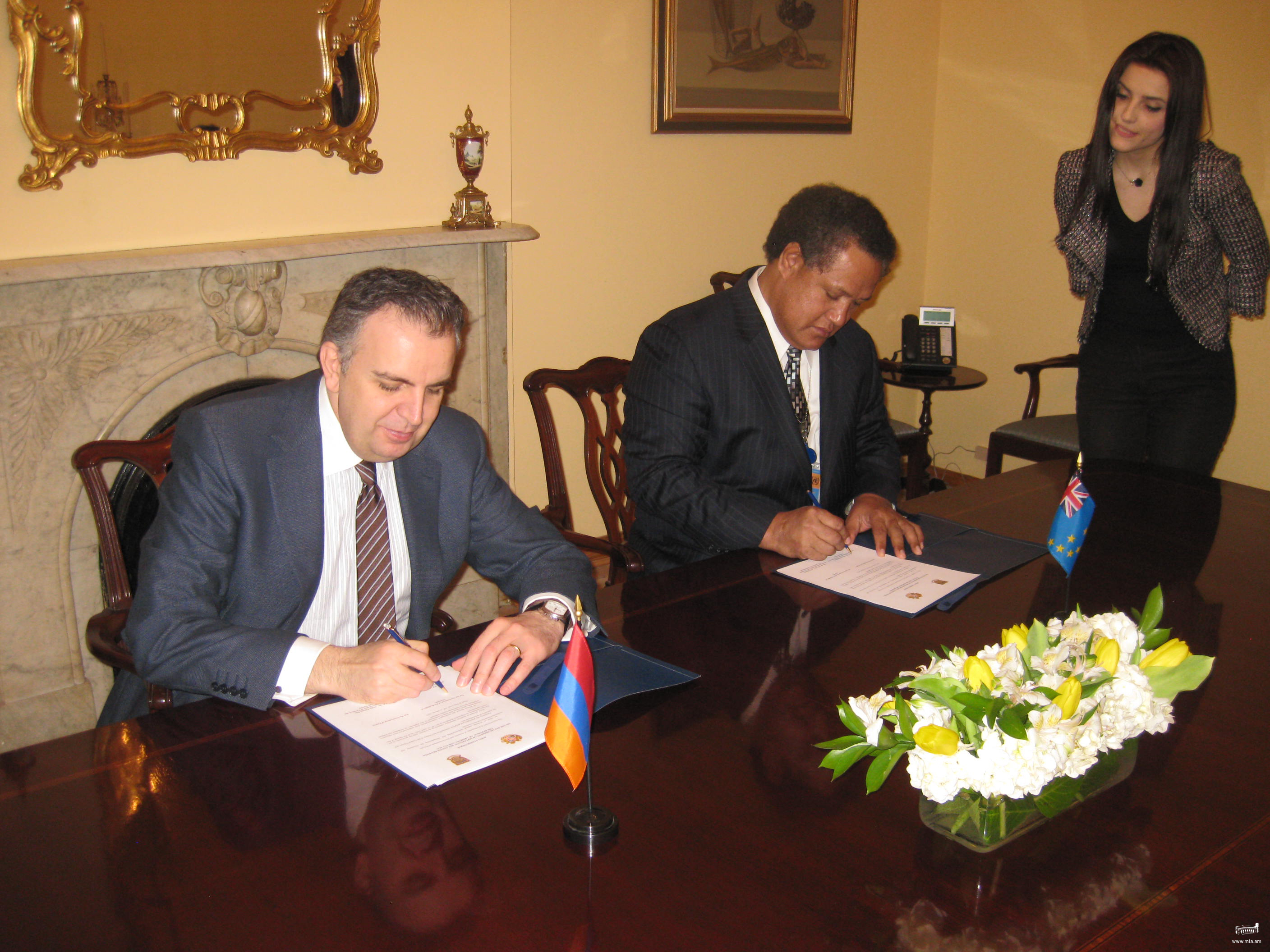 Establishment of diplomatic relations between Armenia and Tuvalu 