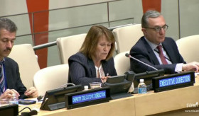 The Executive Director of the UNOPS Ms. Grete Faremo