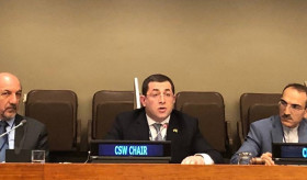 Statement by H.E. Mr. Mher Margaryan,  Ambassador, Permanent Representative of Armenia, Chair of the UN Commission on the Status of Women at the UNFF14