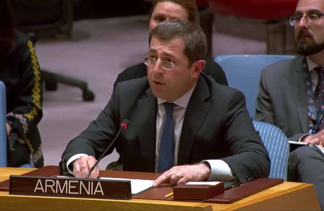 Հայաստանի մշտական ներկայացուցիչը ելույթ է ունեցել ՄԱԿ Անվտանգության խորհրդում «Երեխաները և զինված հակամարտությունները» թեմայով քննարկմանը